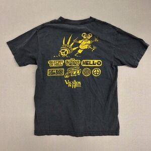 Flatbush Zombies Vacation In Hell T-Shirt Mens M Black Yellow Glorious Dead Tee
